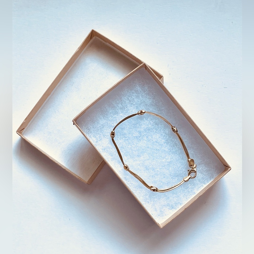 Mía Fiore Double Chain Bracelet Sterling Silver & 18K Gold Plated 7 Inches - Picture 3 of 8